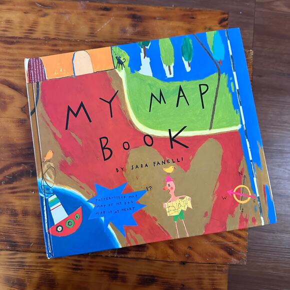 Vintage 1995 My Map Book Hardcover Book - Picture 1 of 8